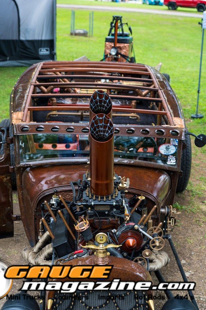 Custom cars on display during Slamology 2026 Cars