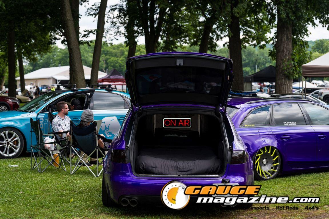 Custom cars on display during Slamology 2026 Cars