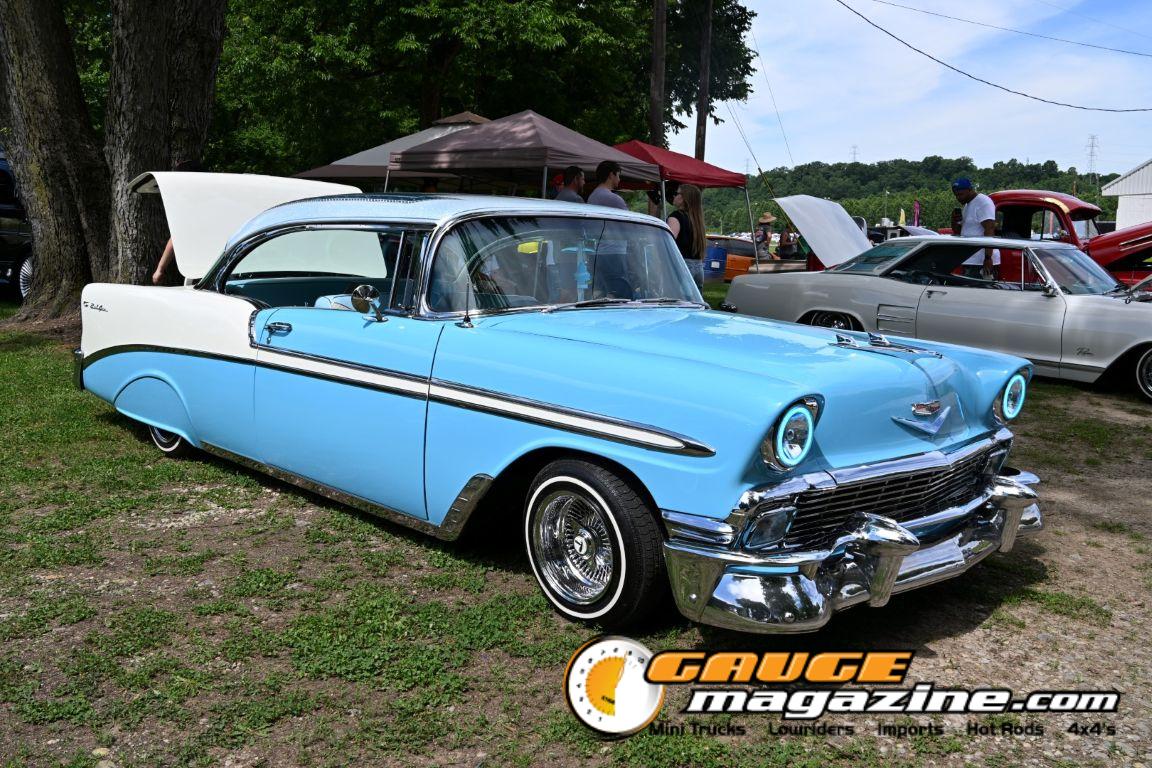 Custom cars on display during Slamology 2026 Cars