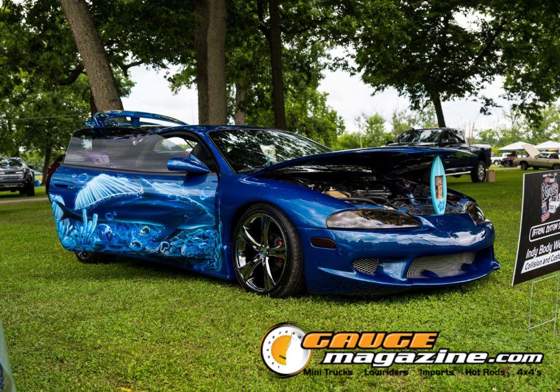 Custom cars on display during Slamology 2026 Cars