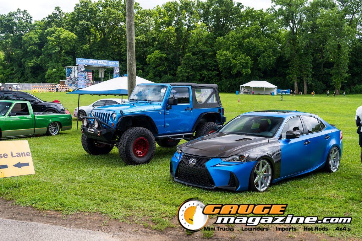 Custom cars on display during Slamology 2026 Cars