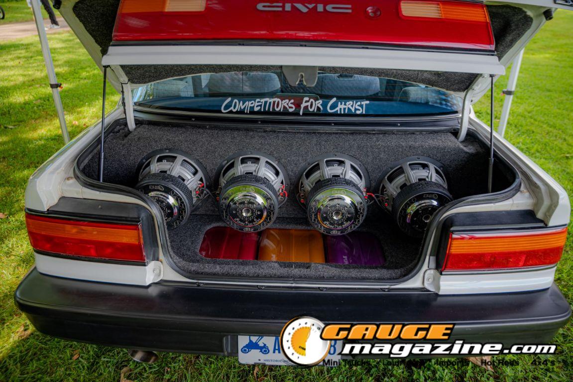 Custom cars on display during Slamology 2026 Cars
