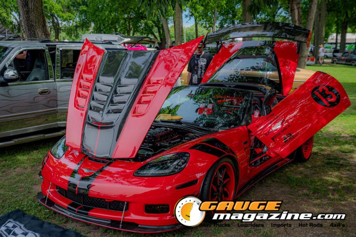 Custom cars on display during Slamology 2026 Cars