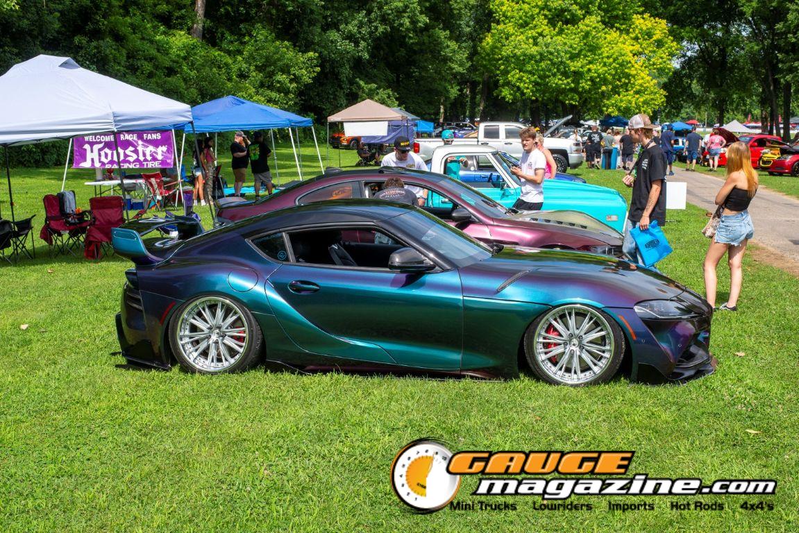 Custom cars on display during Slamology 2026 Cars