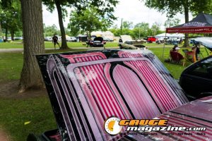 Custom cars on display during Slamology 2026 Cars
