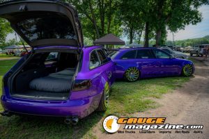 Custom cars on display during Slamology 2026 Cars