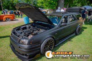 Custom cars on display during Slamology 2026 Cars