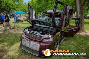 Custom cars on display during Slamology 2026 Cars