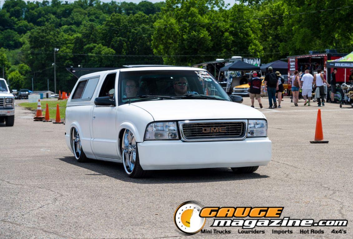 Custom trucks on display during Slamology 2026 Trucks