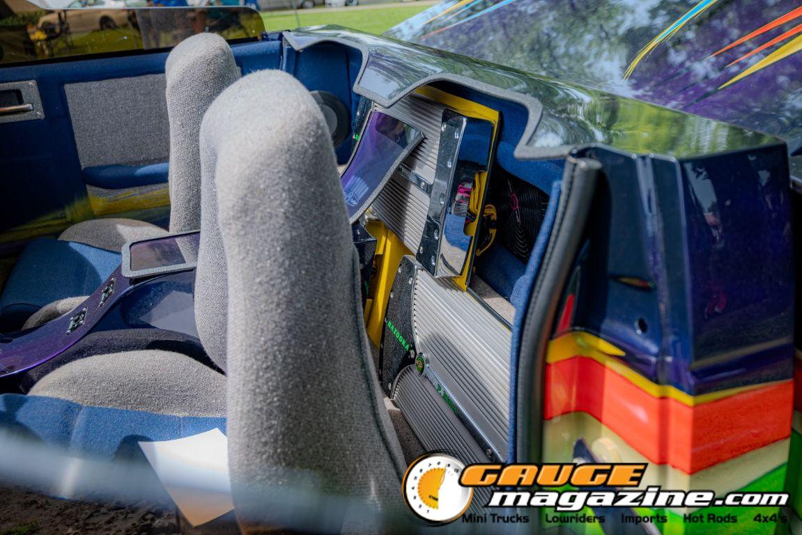 Custom trucks on display during Slamology 2026 Trucks