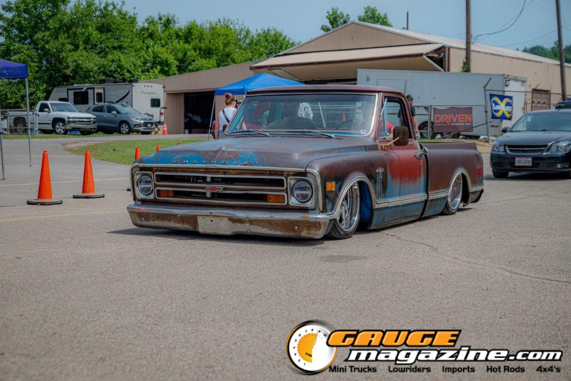 Custom trucks on display during Slamology 2026 Trucks