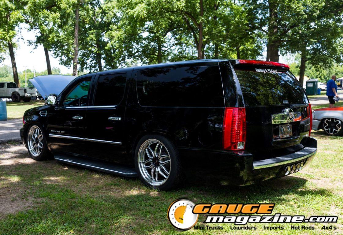 Custom trucks on display during Slamology 2026 Trucks