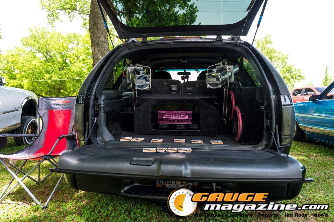 Custom trucks on display during Slamology 2026 Trucks