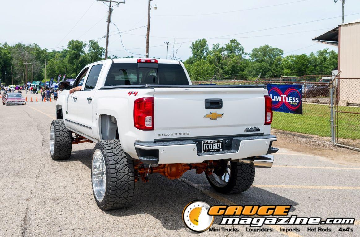 Custom trucks on display during Slamology 2026 Trucks