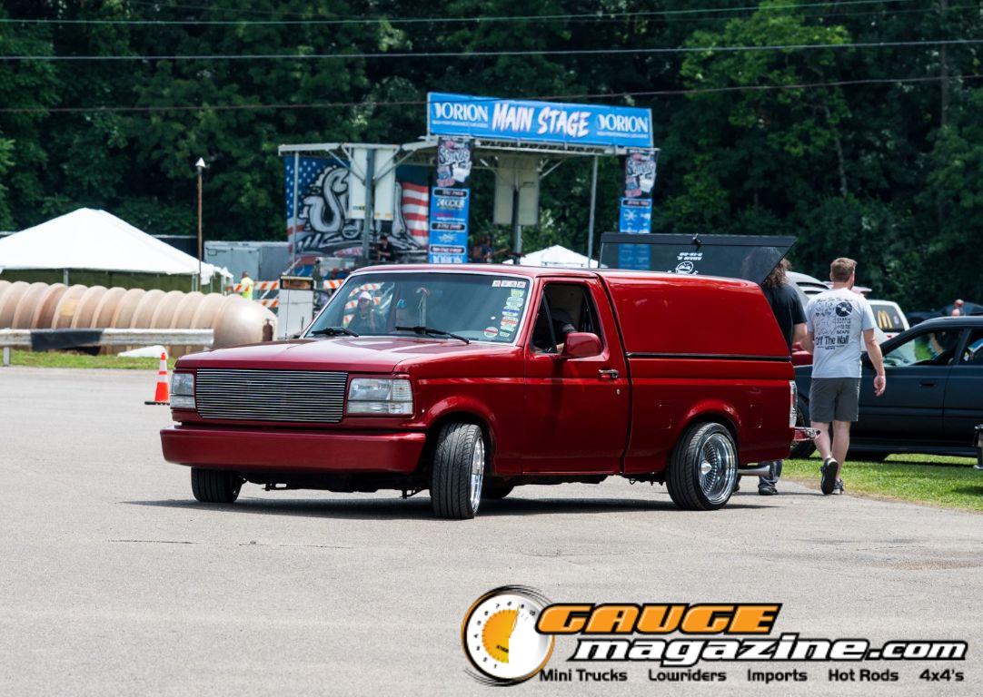 Custom trucks on display during Slamology 2026 Trucks