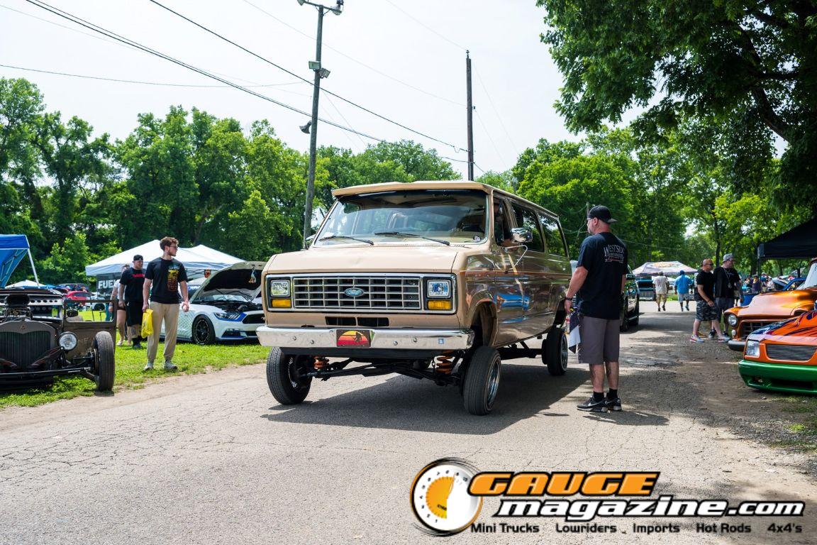Custom trucks on display during Slamology 2026 Trucks