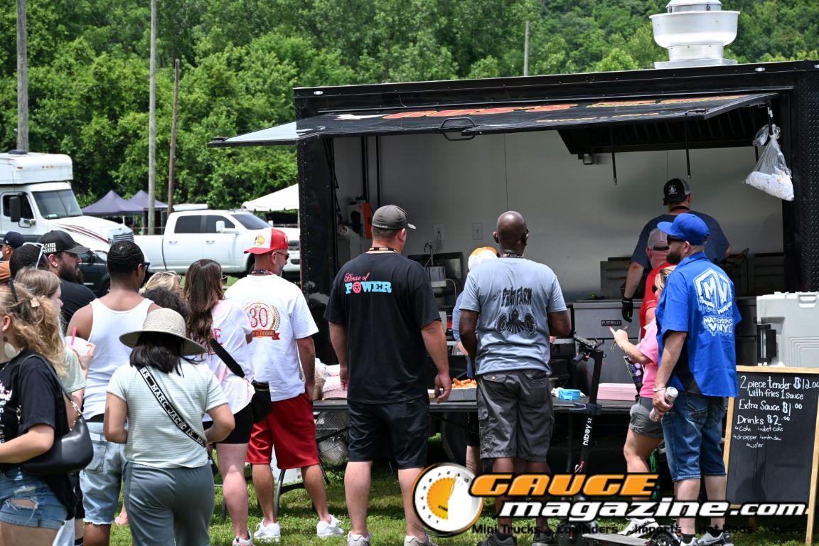 Custom trucks on display during Slamology 2026 Trucks