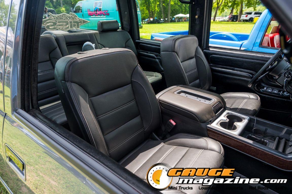 Custom trucks on display during Slamology 2026 Trucks