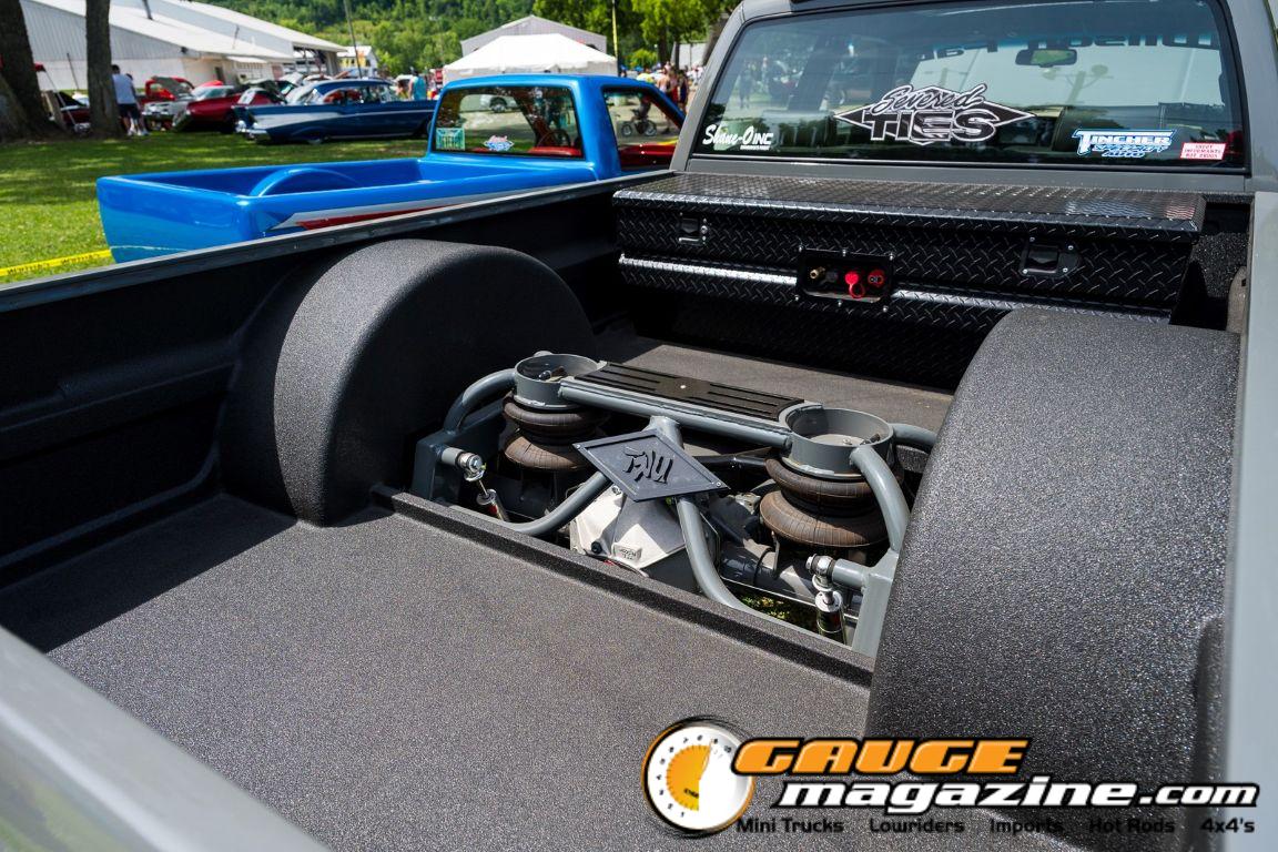 Custom trucks on display during Slamology 2026 Trucks