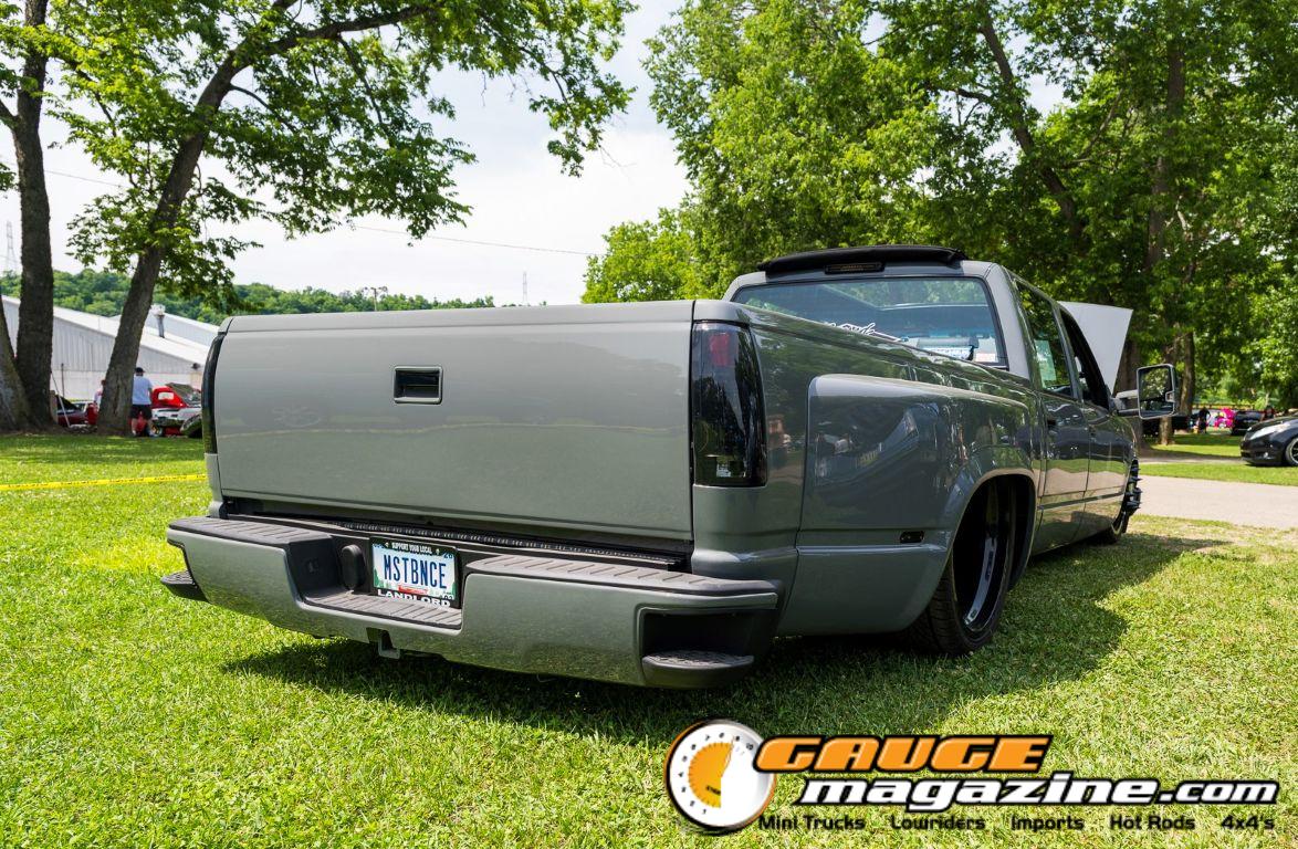 Custom trucks on display during Slamology 2026 Trucks