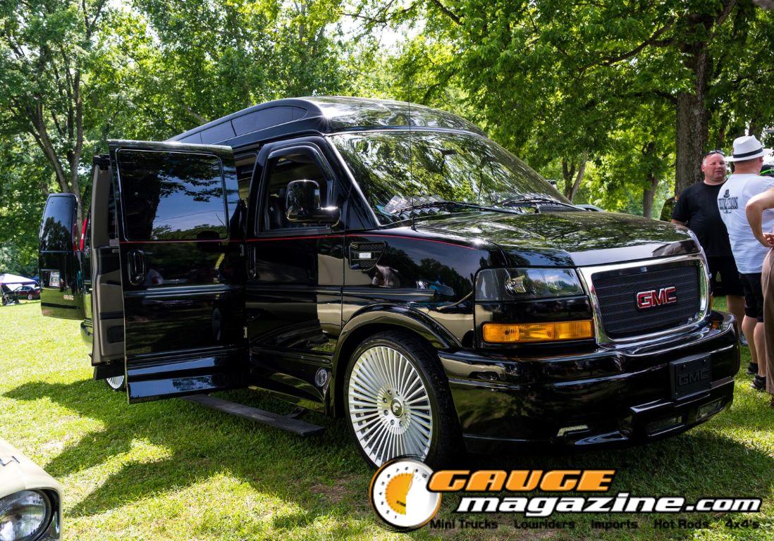 Custom trucks on display during Slamology 2026 Trucks