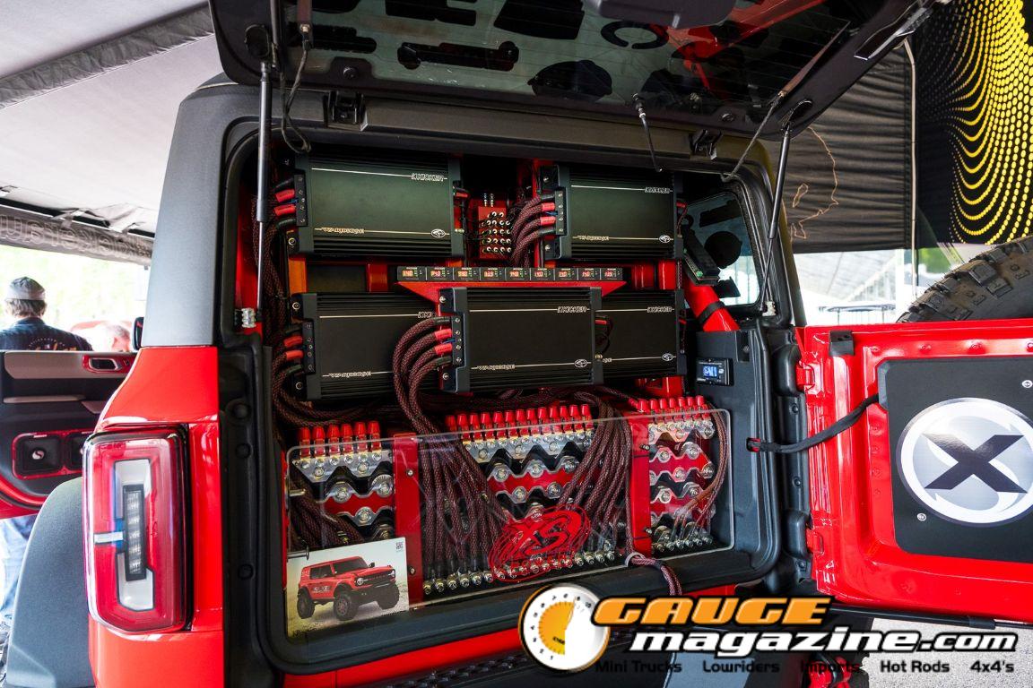 Custom trucks on display during Slamology 2026 Trucks