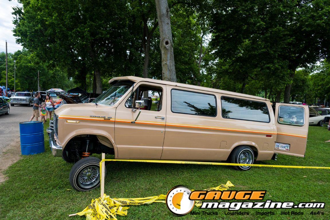 Custom trucks on display during Slamology 2026 Trucks