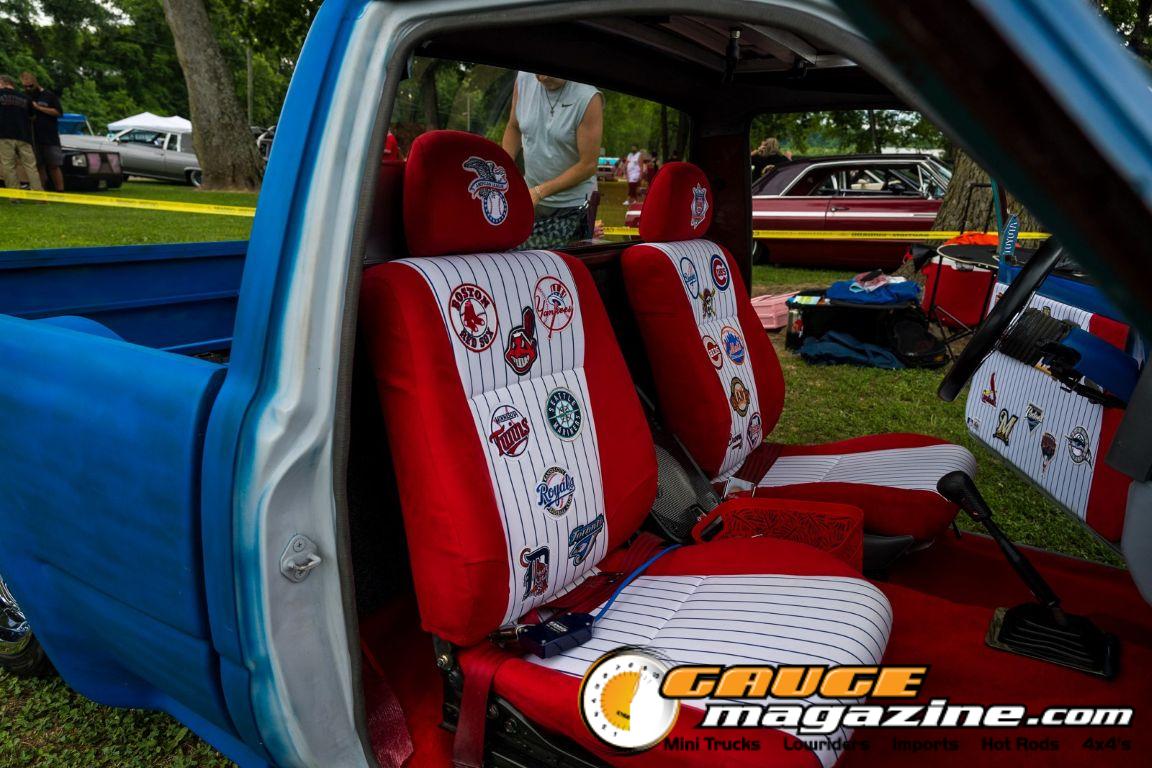 Custom trucks on display during Slamology 2026 Trucks