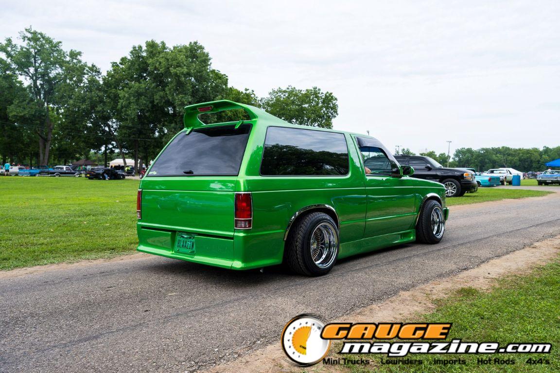 Custom trucks on display during Slamology 2026 Trucks
