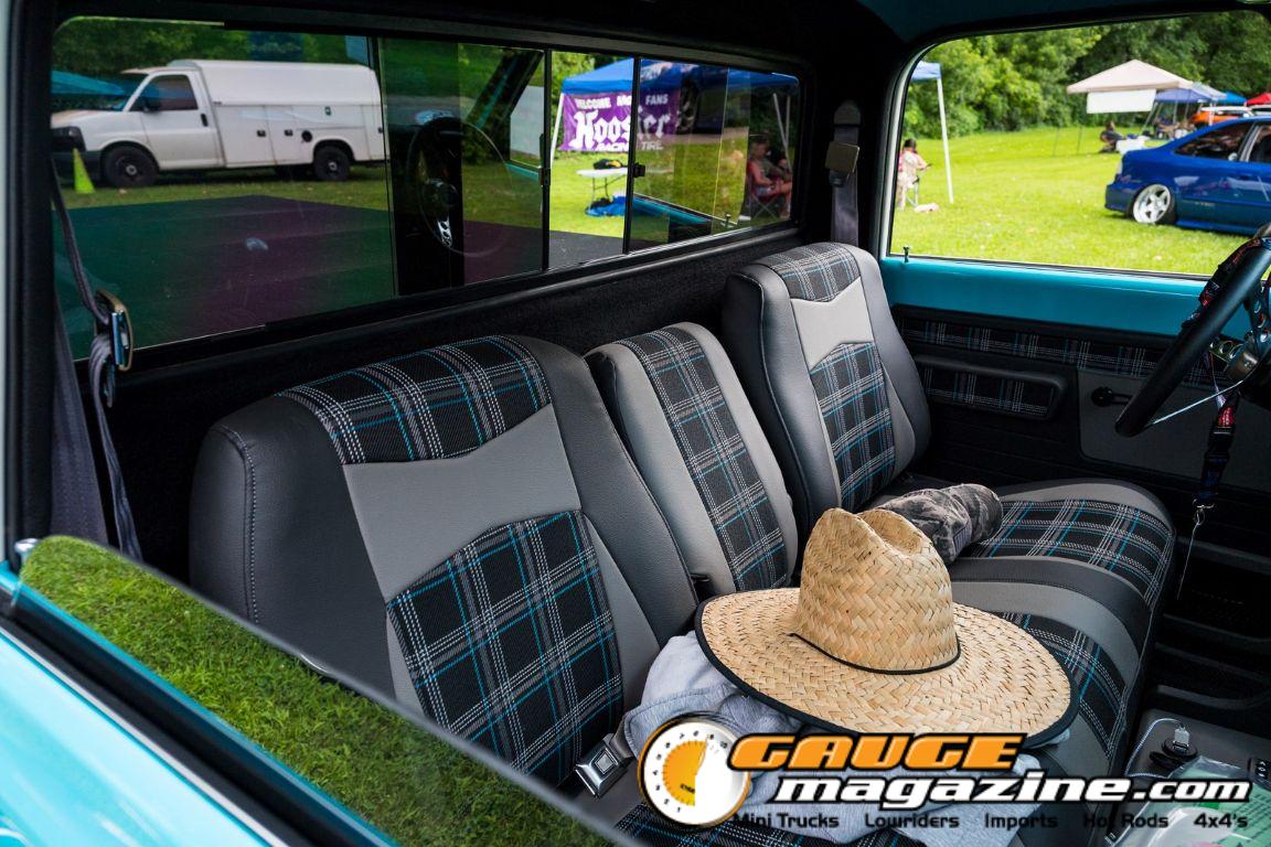 Custom trucks on display during Slamology 2026 Trucks