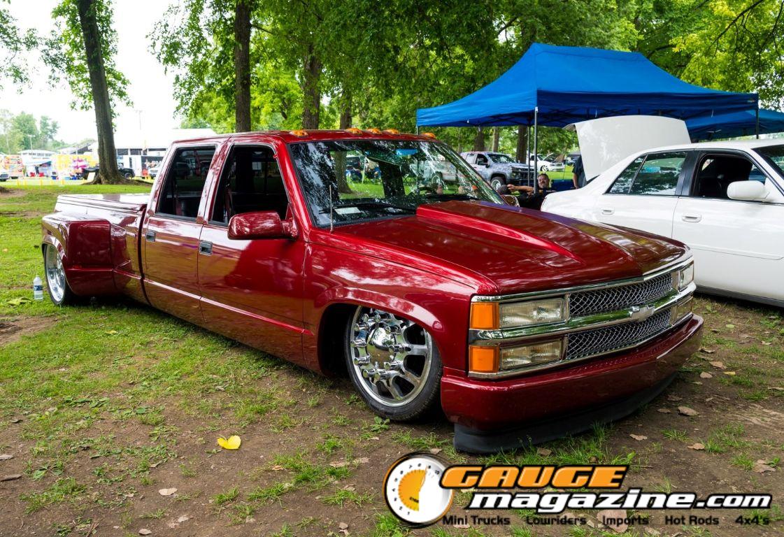 Custom trucks on display during Slamology 2026 Trucks