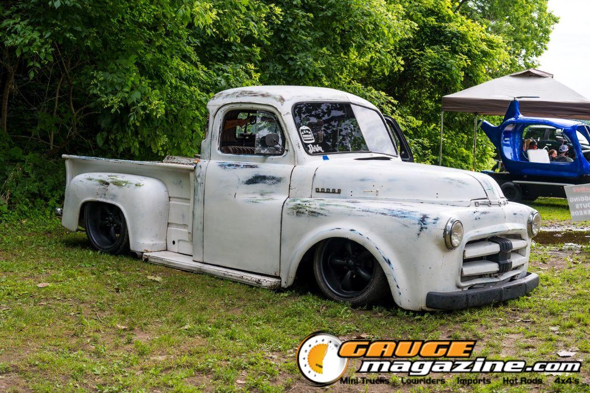 Custom trucks on display during Slamology 2026 Trucks