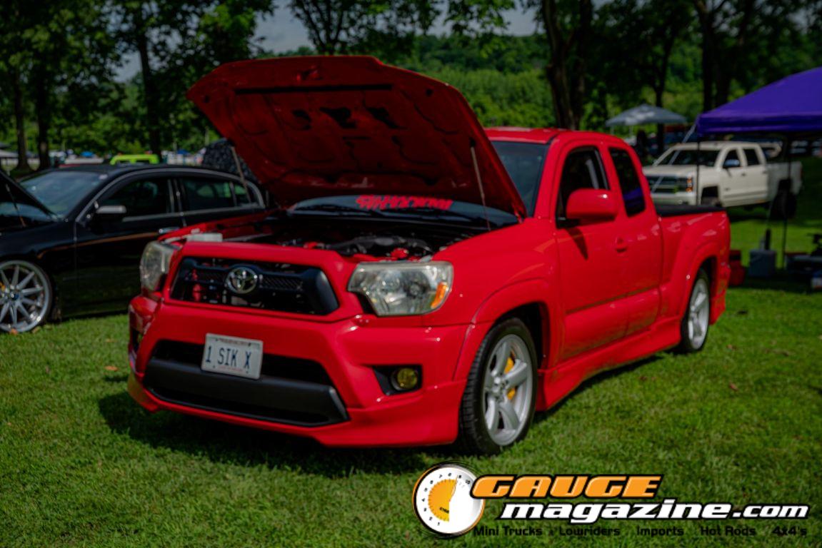 Custom trucks on display during Slamology 2026 Trucks