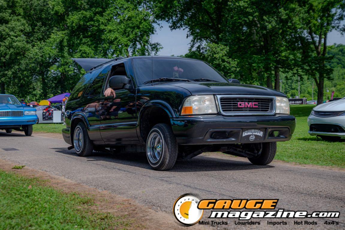 Custom trucks on display during Slamology 2026 Trucks