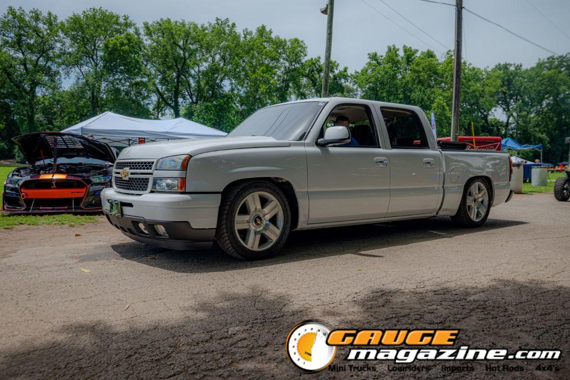 Custom trucks on display during Slamology 2026 Trucks
