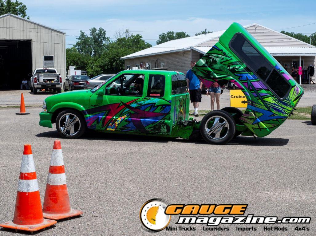 Custom trucks on display during Slamology 2026 Trucks