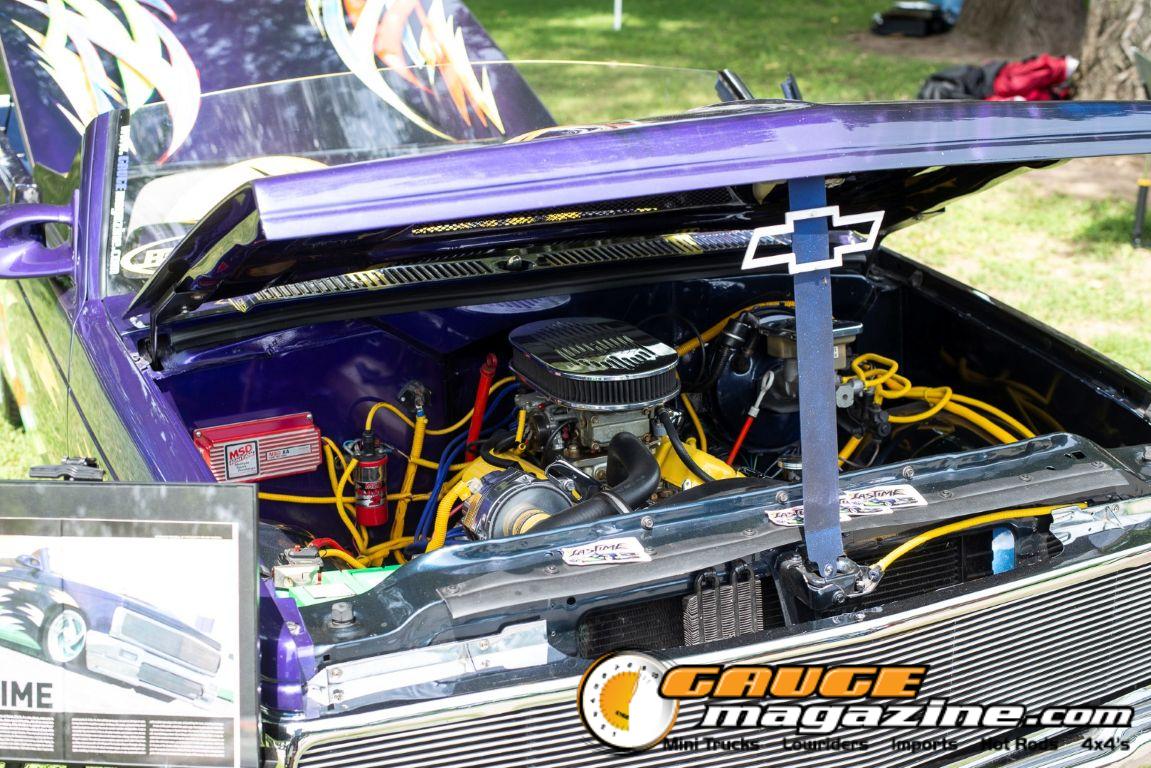 Custom trucks on display during Slamology 2026 Trucks