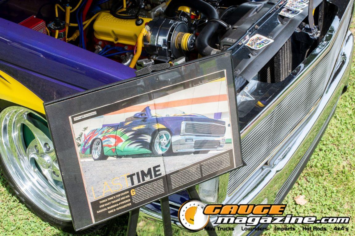 Custom trucks on display during Slamology 2026 Trucks