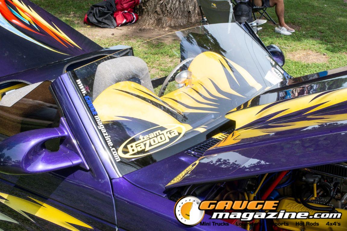Custom trucks on display during Slamology 2026 Trucks
