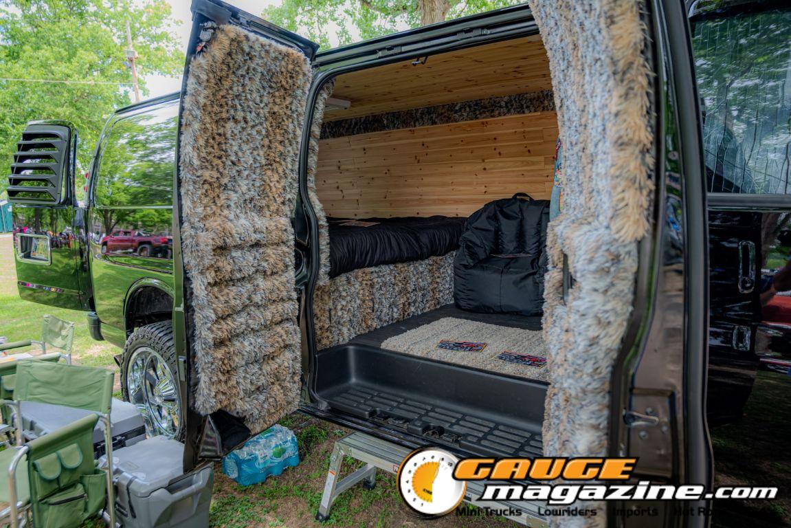 Custom trucks on display during Slamology 2026 Trucks