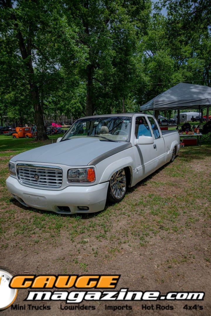 Custom trucks on display during Slamology 2026 Trucks