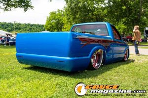 Custom trucks on display during Slamology 2026 Trucks