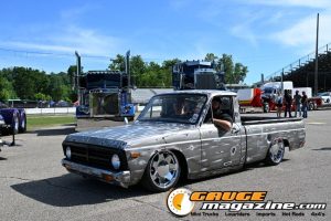 Custom trucks on display during Slamology 2026 Trucks