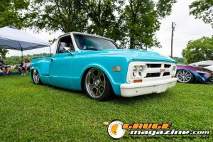 Custom trucks on display during Slamology 2026 Trucks
