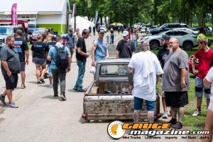 Custom trucks on display during Slamology 2026 Trucks