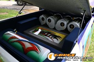 Custom trucks on display during Slamology 2026 Trucks
