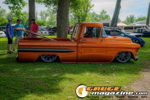 Custom trucks on display during Slamology 2026 Trucks