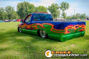 Custom trucks on display during Slamology 2026 Trucks