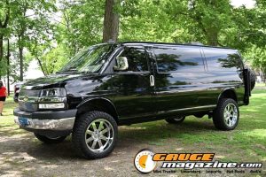 Custom trucks on display during Slamology 2026 Trucks