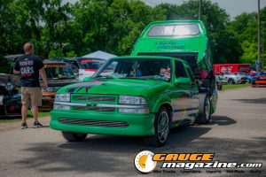 Custom trucks on display during Slamology 2026 Trucks